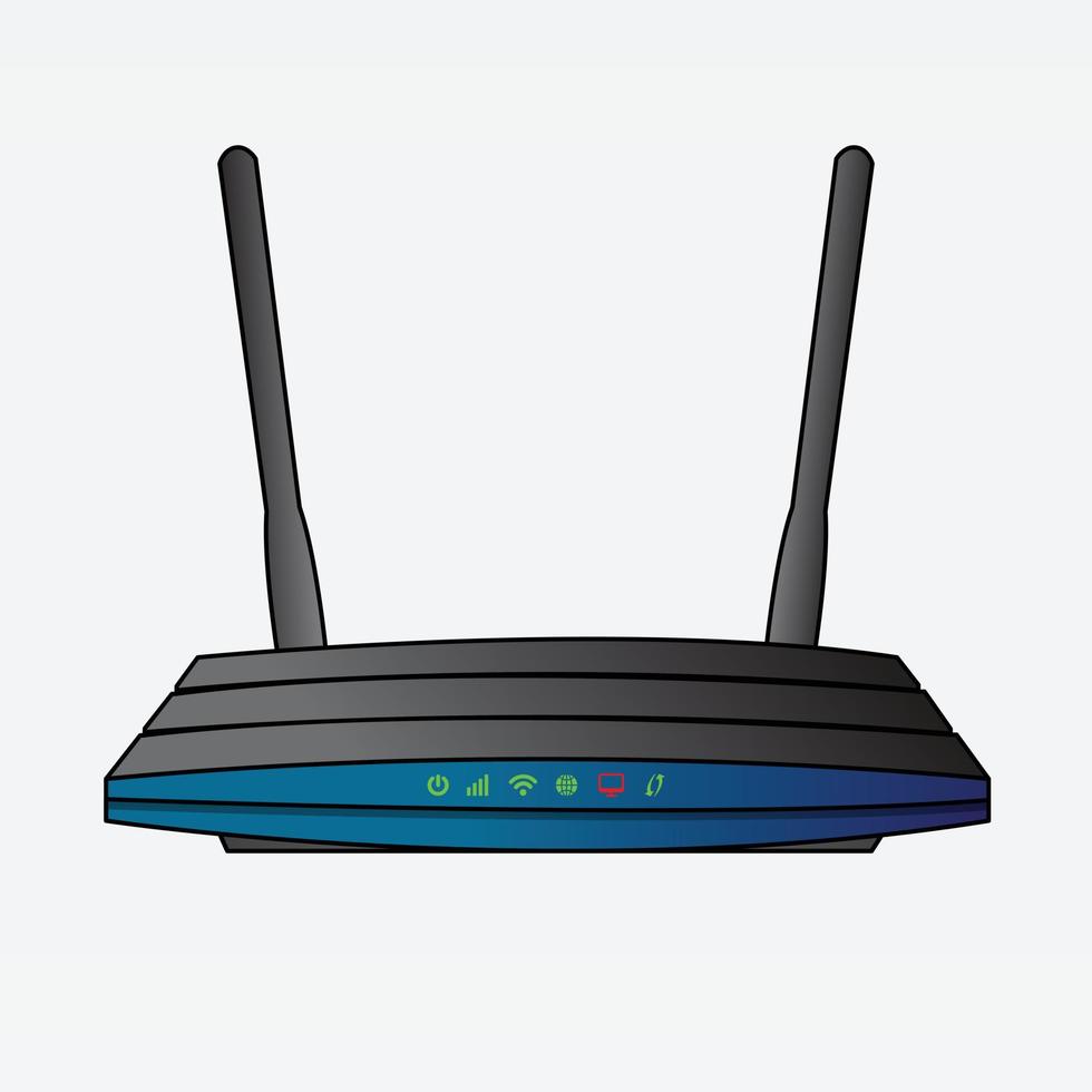 illustrazione di router router vettore Wi-Fi interruttore disegno