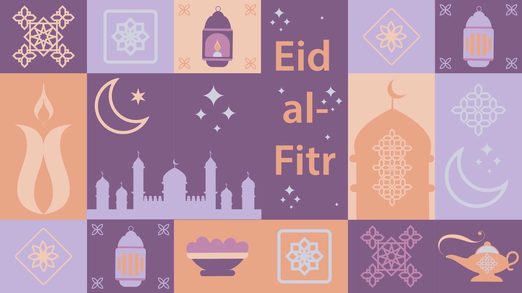 Ramadan kareem. islamico bandiera modello con Ramadan per sfondo design. tradizionale modelli e elementi.vettore illustrazione vettore