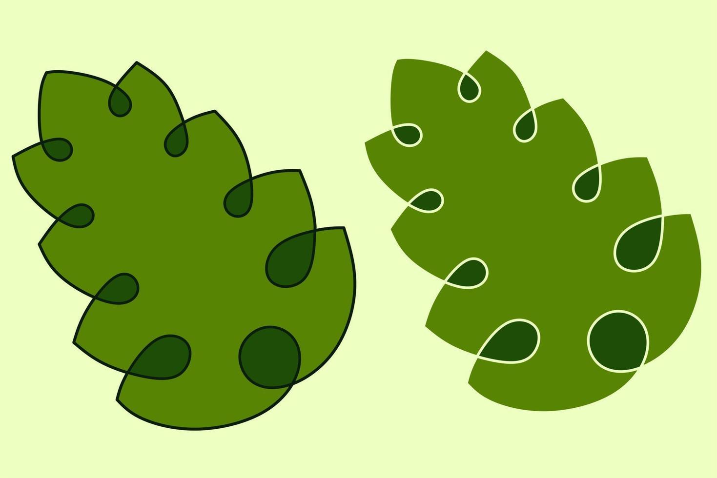 impostato verde le foglie . vettore illustrazione