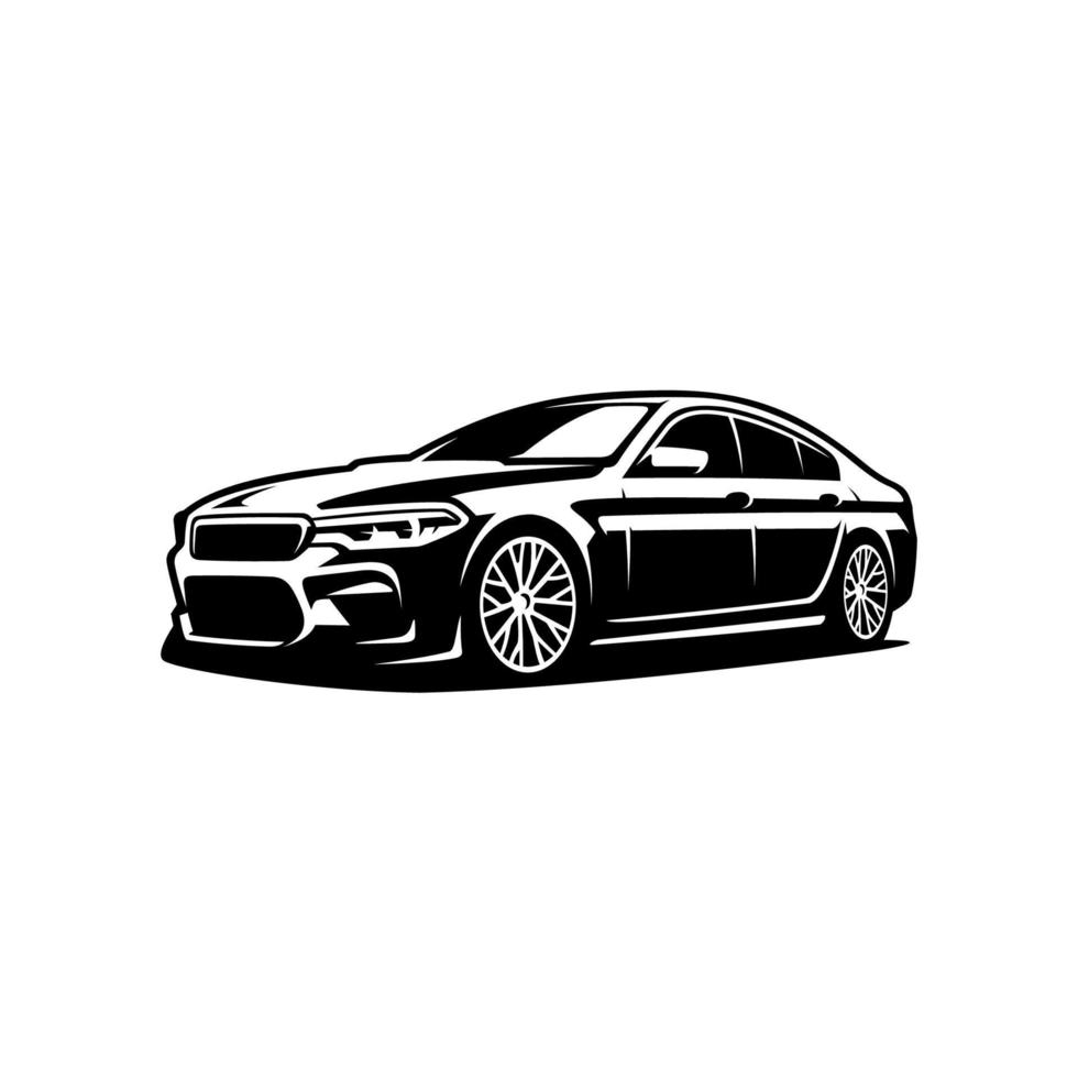 auto silhouette illustrazione vettore