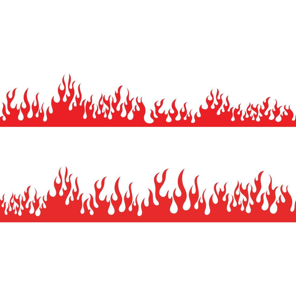 disegno di illustrazione vettoriale di fiamma di fuoco