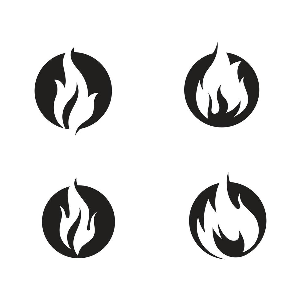 disegno di illustrazione vettoriale di fiamma di fuoco