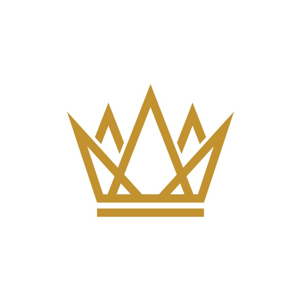 icona di vettore del modello logo corona