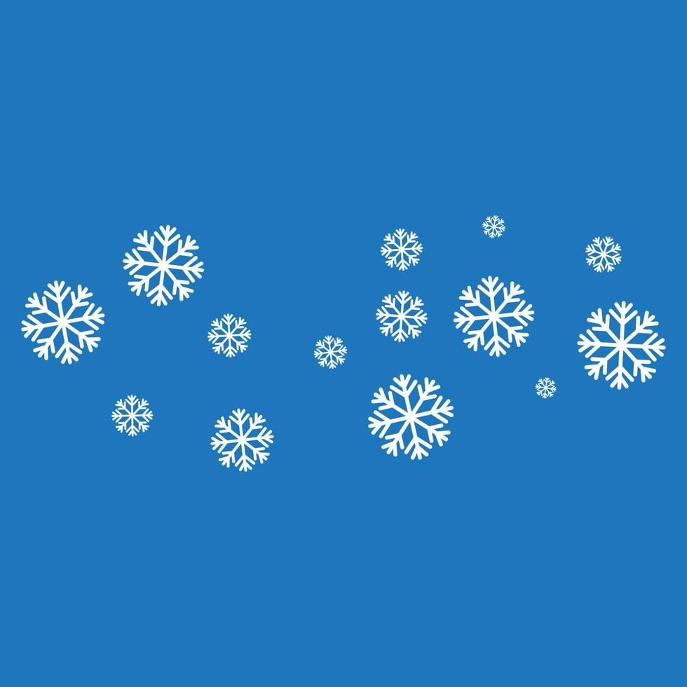 i fiocchi di neve stile design illustrazione vettore