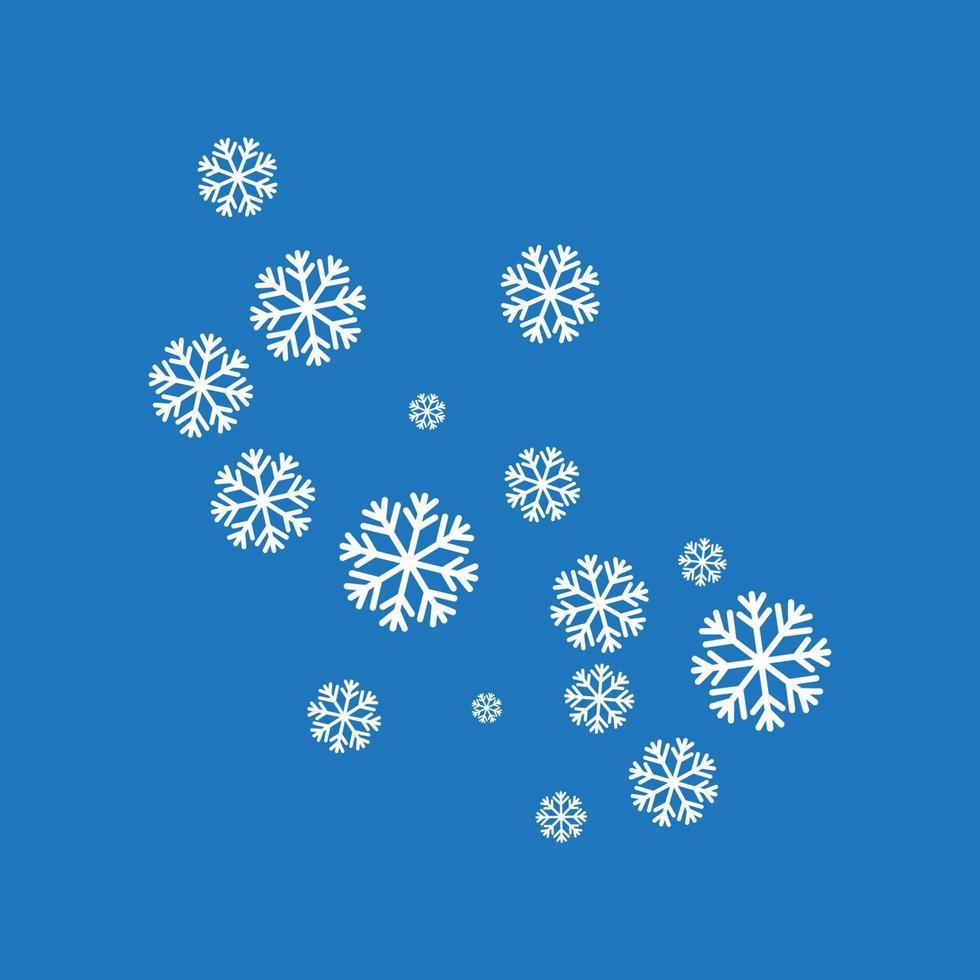 i fiocchi di neve stile design illustrazione vettore