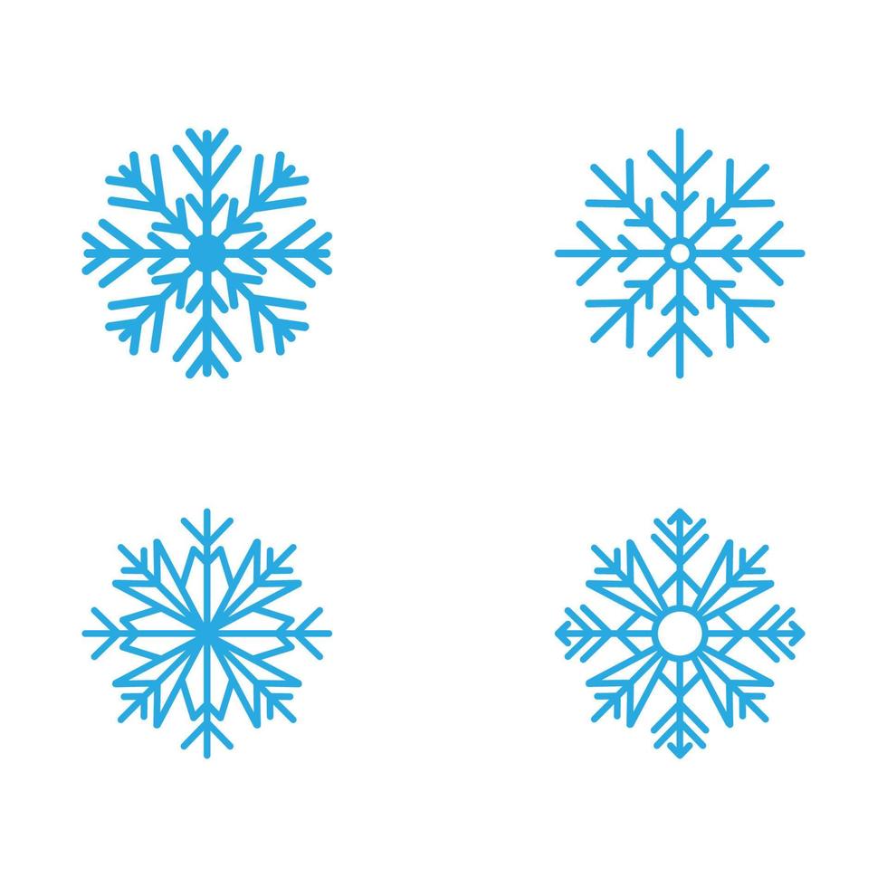 i fiocchi di neve stile design illustrazione vettore