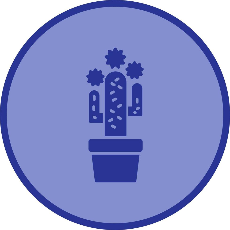 icona del glifo con cactus vettore