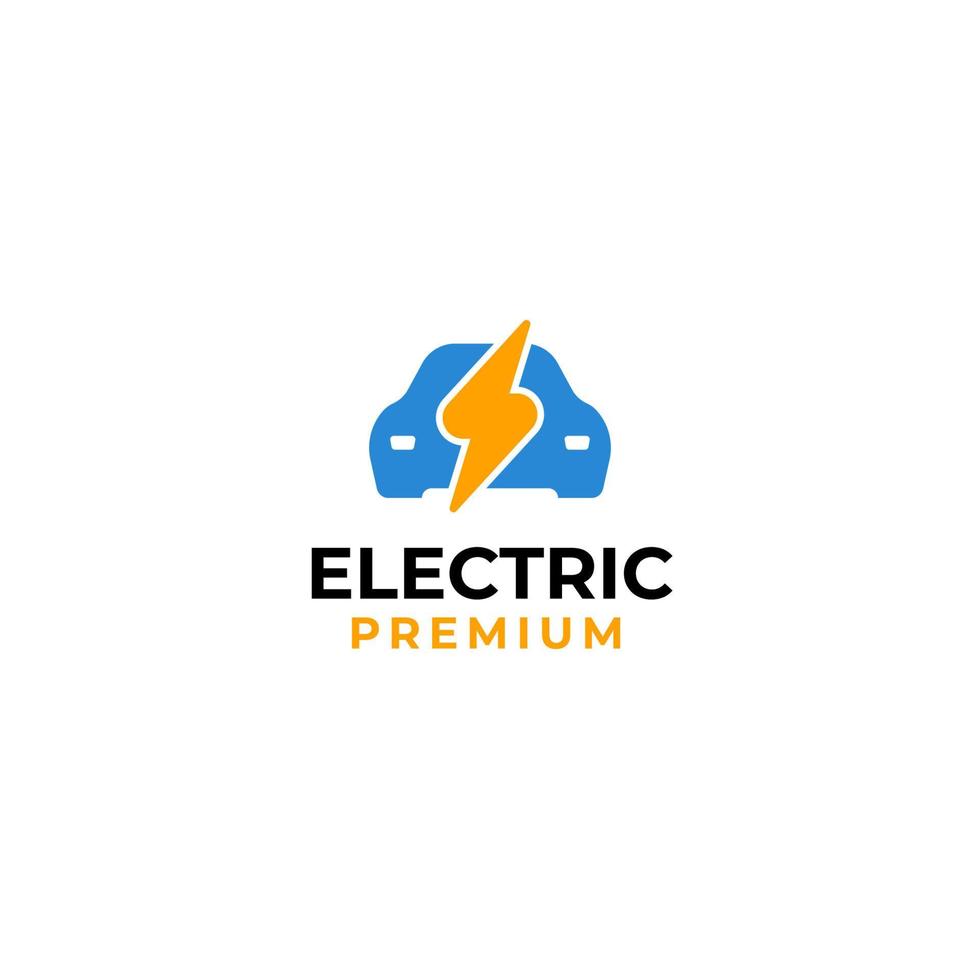 elettrico auto logo design vettore illustrazione