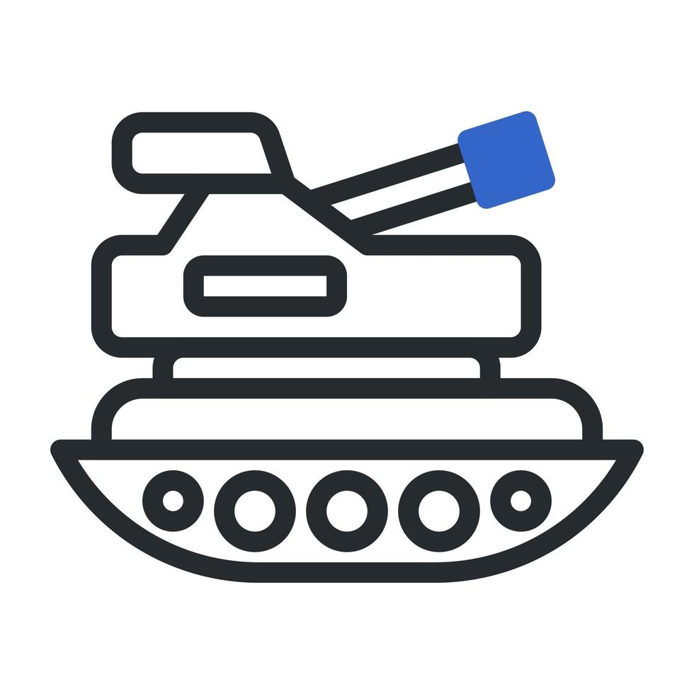 serbatoio icona duotone grigio blu stile militare illustrazione vettore esercito elemento e simbolo Perfetto.