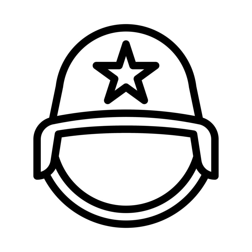 casco icona schema stile militare illustrazione vettore esercito elemento e simbolo Perfetto.