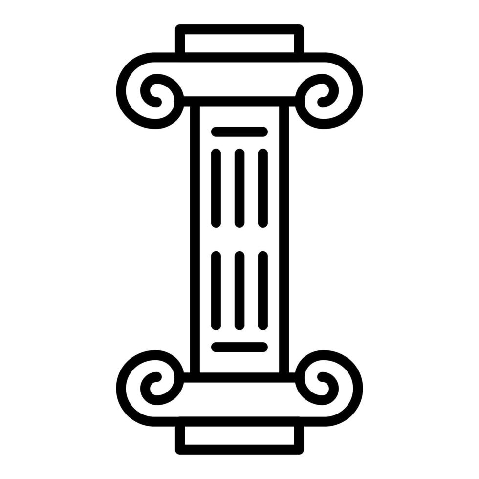 colonna icona stile vettore