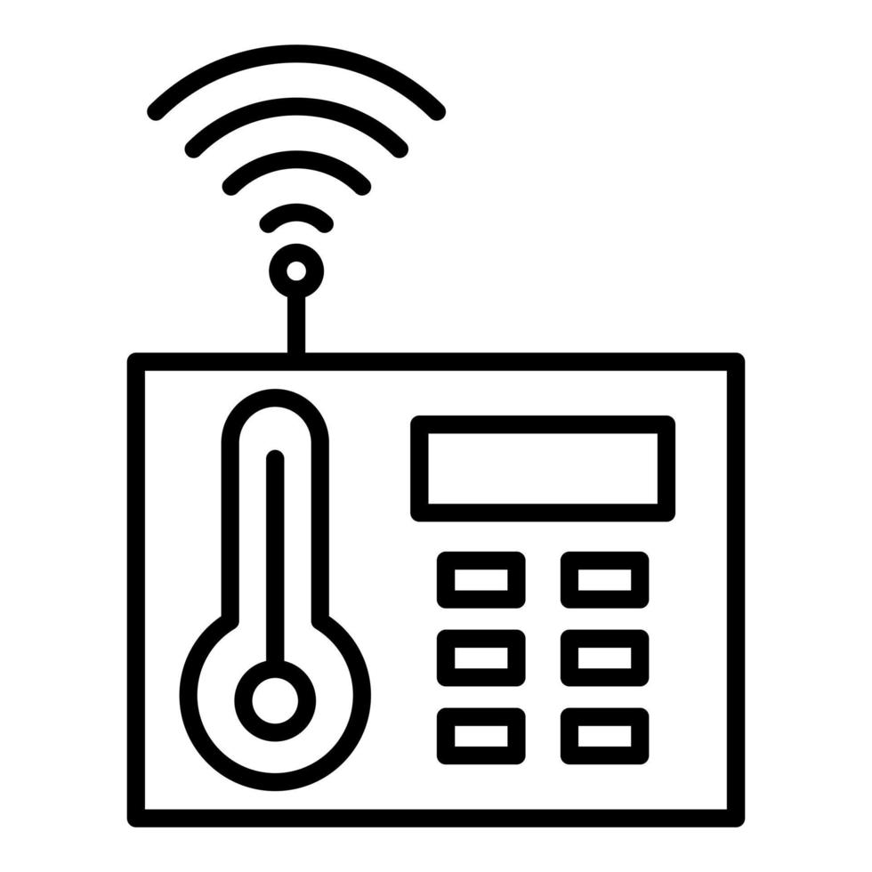 termostato icona stile vettore