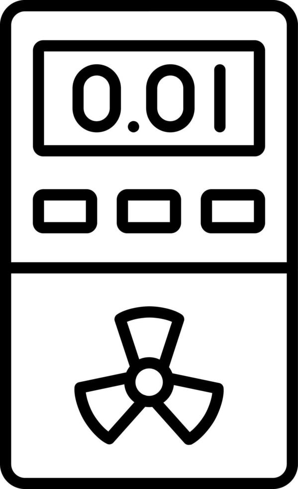 dosimetro icona stile vettore