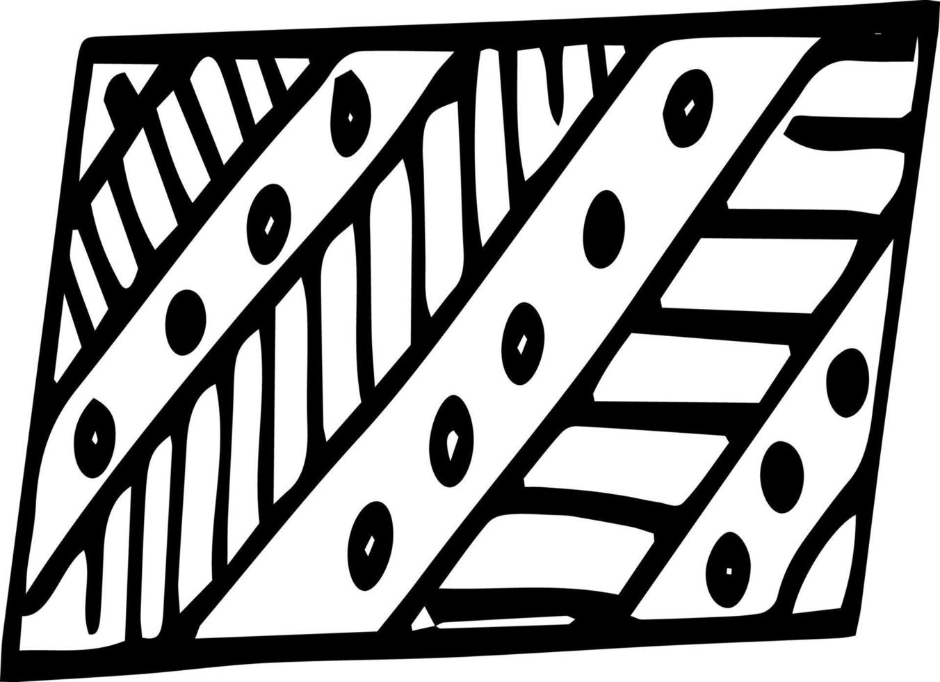 geometrico astratto elementi Memphis geometrico astratto stile. vettore nero minimo forme per moderno copertina design.