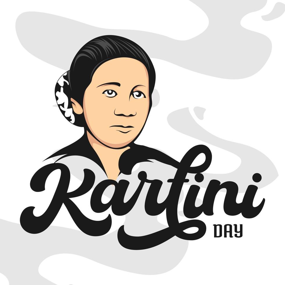 kartini giorno celebrazione vettore illustrazione