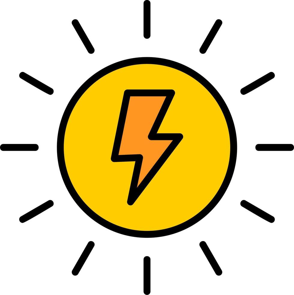 solare energia vettore icona