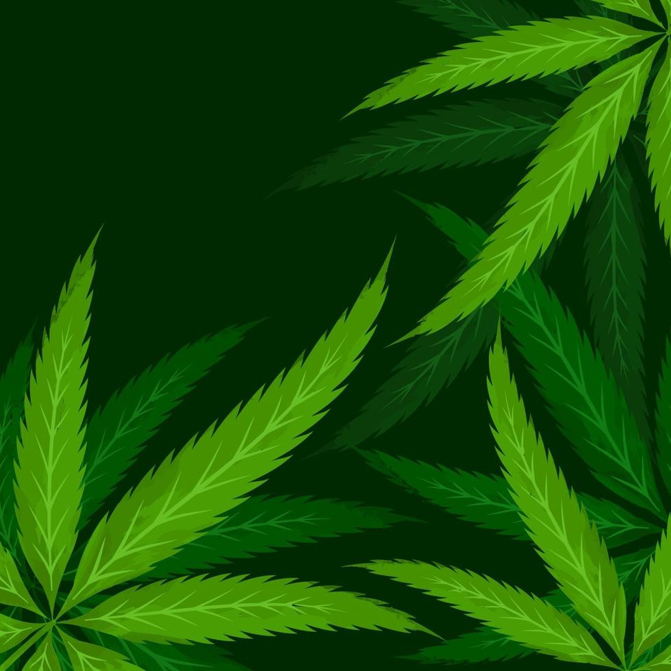 la cannabis lascia la priorità bassa vettore