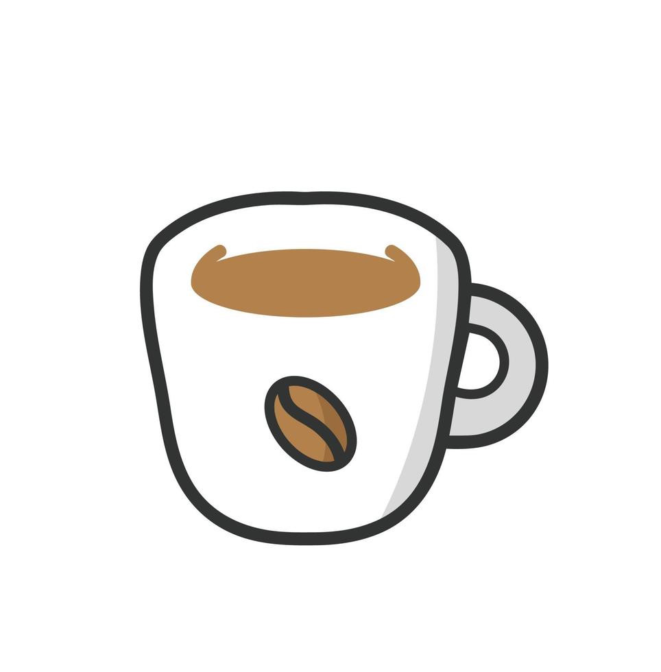vettore di cibo icona tazza di caffè