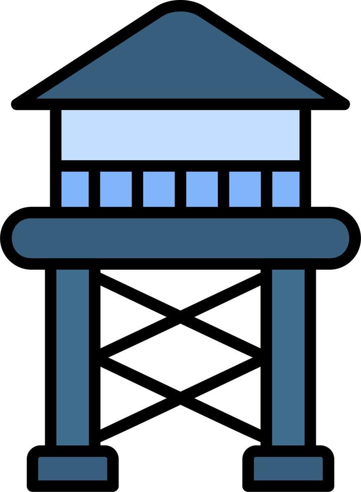 acqua Torre vettore icona