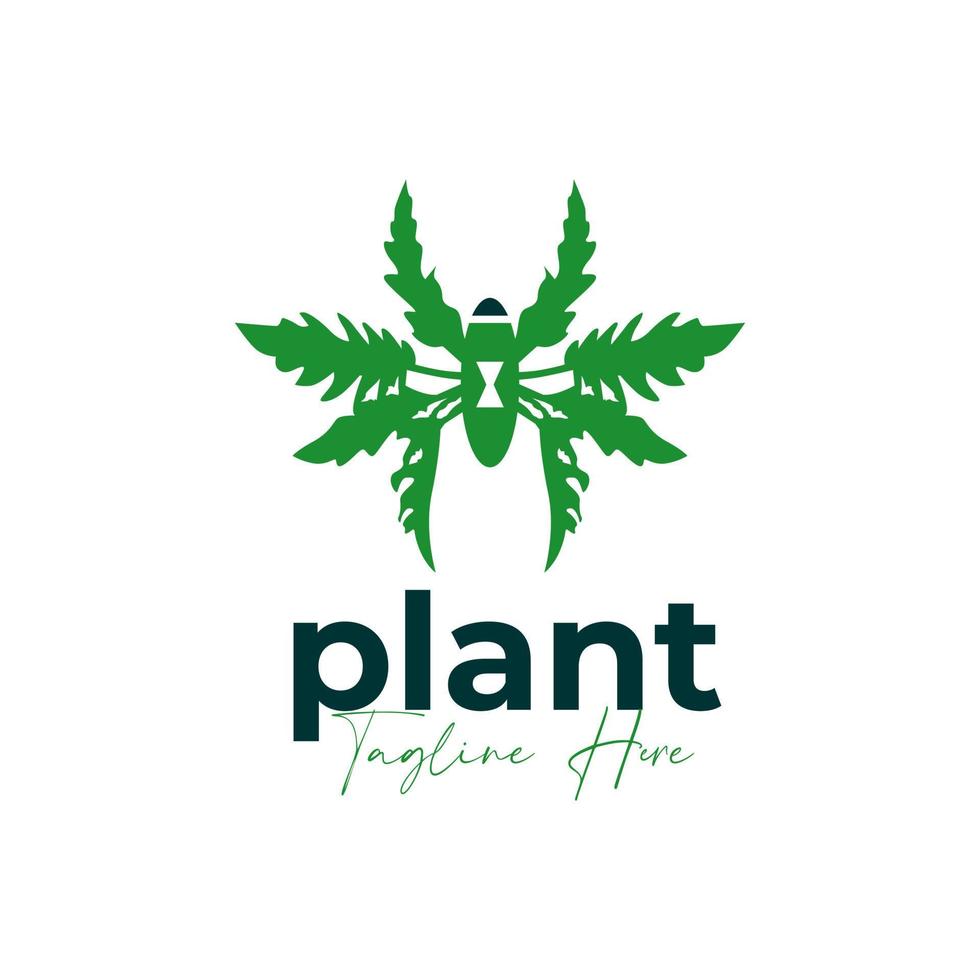 pianta animale vettore illustrazione logo