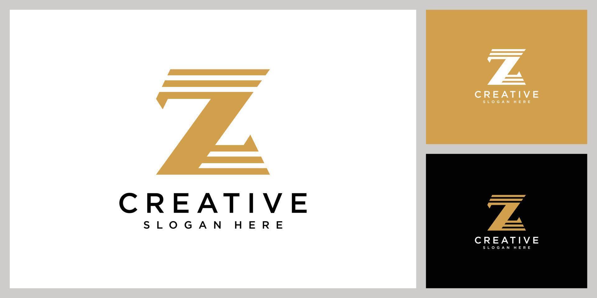 iniziale lettera z logo vettore design