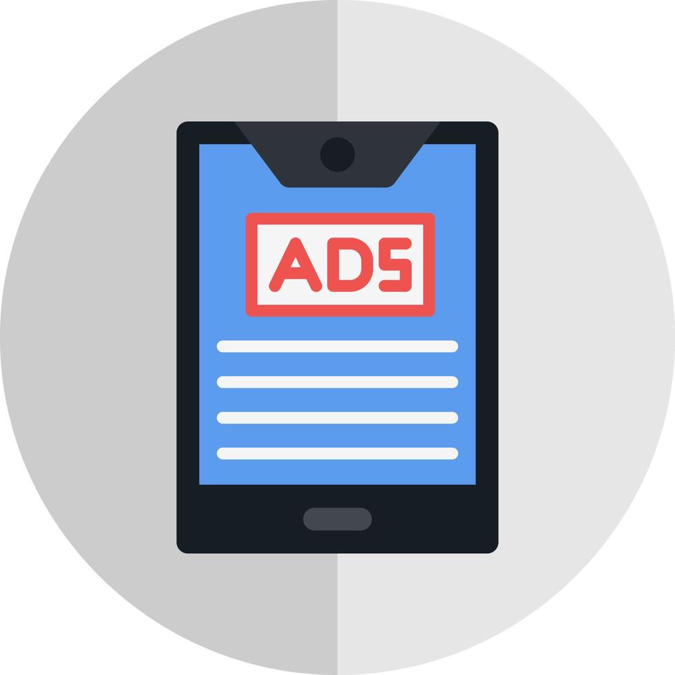mobile pubblicità vettore icona design