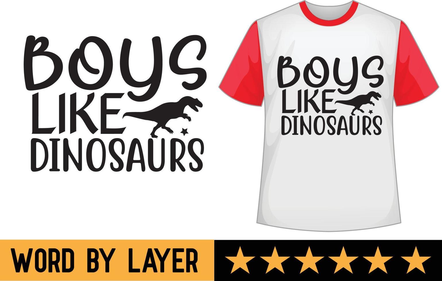 ragazzi piace dinosauri svg t camicia design vettore