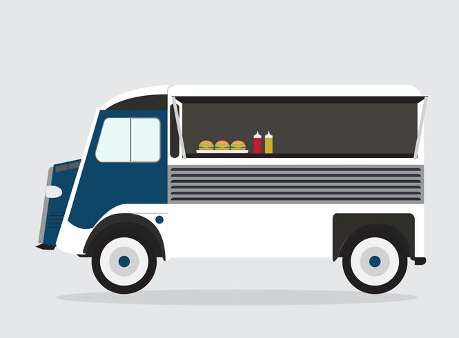 Camion di cibo isolato vettore