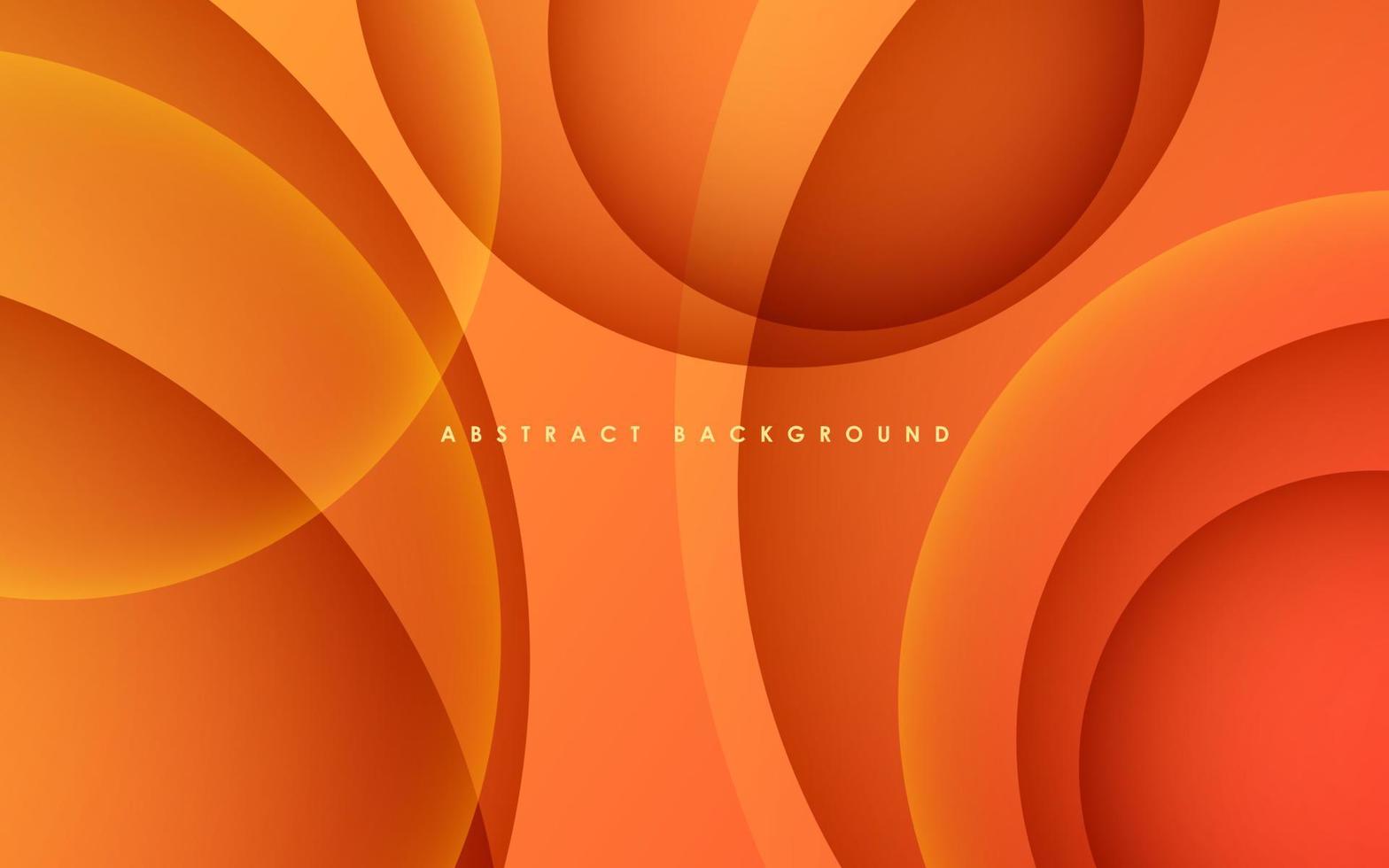 astratto 3d cerchio strati arancia pendenza sfondo. eps10 vettore