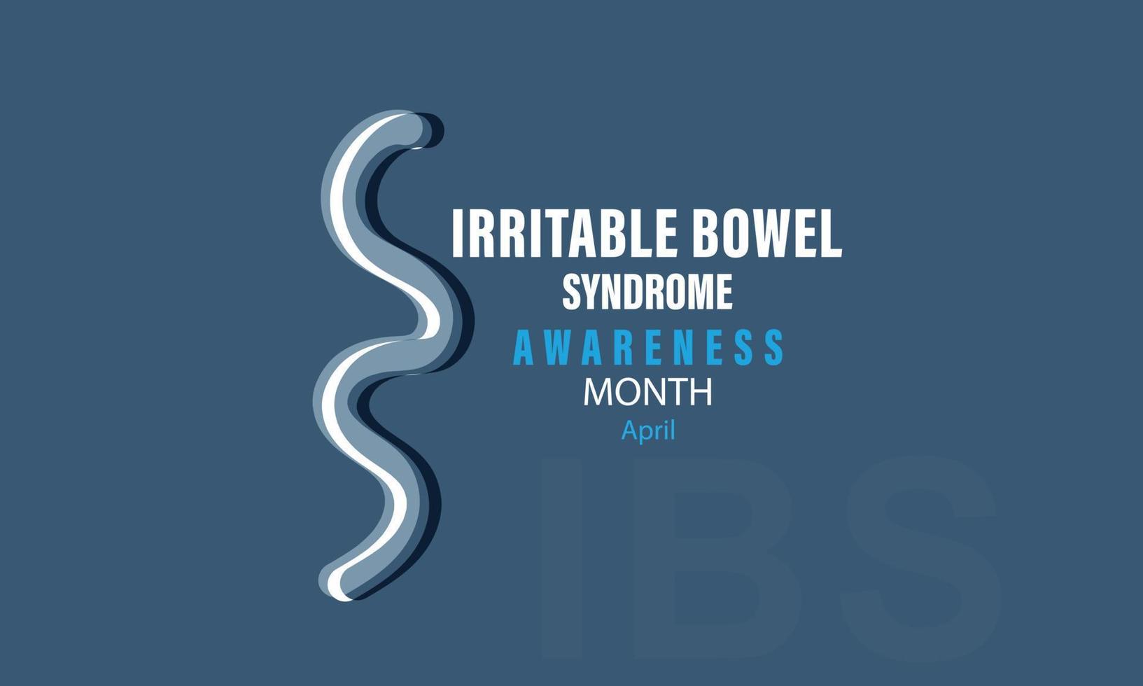 irritabile intestino sindrome consapevolezza mese. modello per sfondo, striscione, carta, manifesto vettore