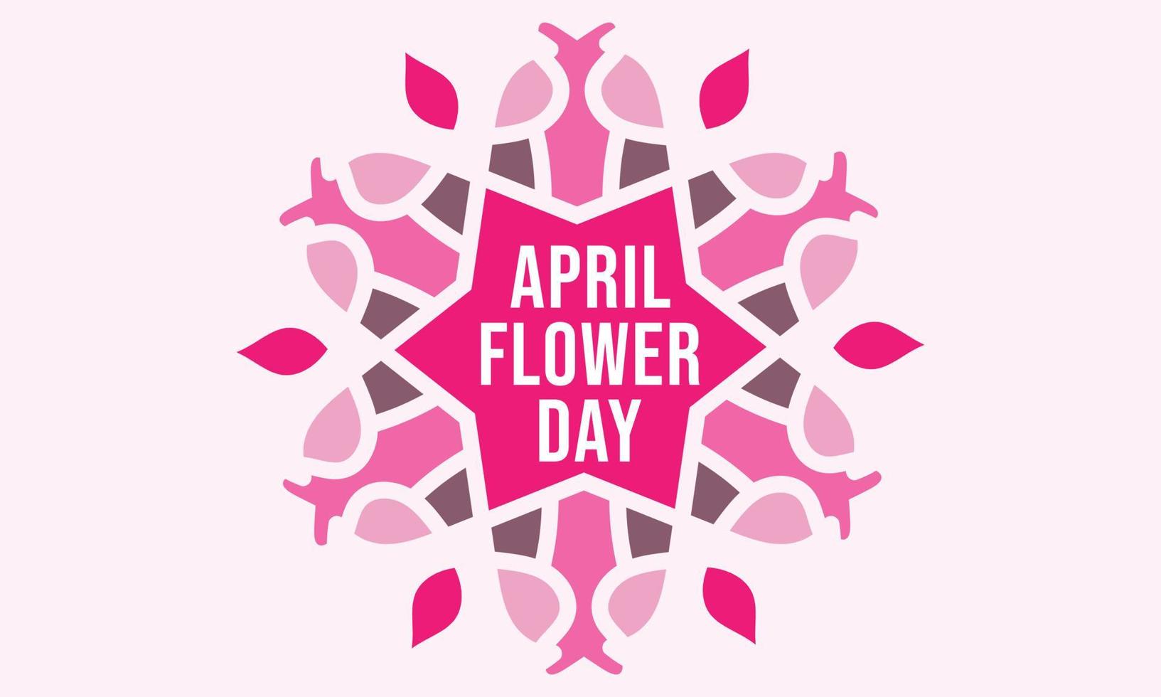 Ciao aprile. aprile mese vettore con fiori decorazione sfondo. design modello celebrazione.