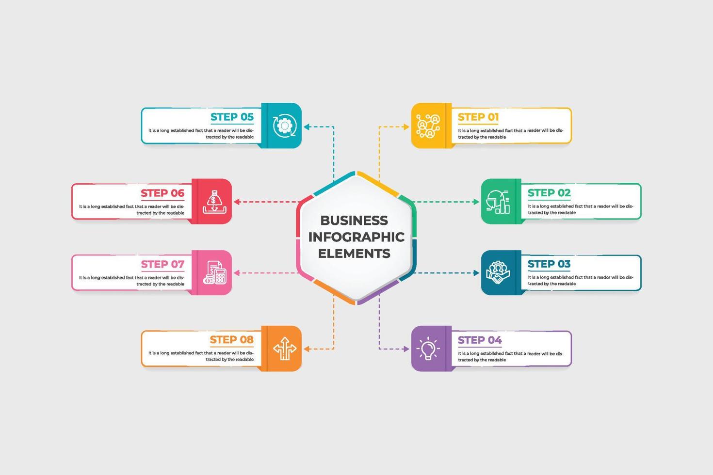 attività commerciale Infografica elemento design per presentazioni e lavori. attività commerciale soggetto categoria e progetto discutere Infografica design. attività commerciale dati visualizzazione e processi grafico Infografica vettore. vettore