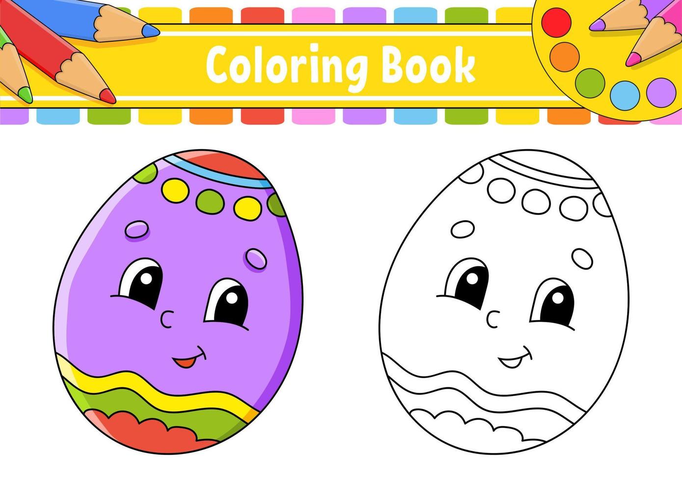 colorazione libro per bambini. cartone animato carattere. vettore illustrazione. nero contorno silhouette. Pasqua tema. isolato su bianca sfondo.