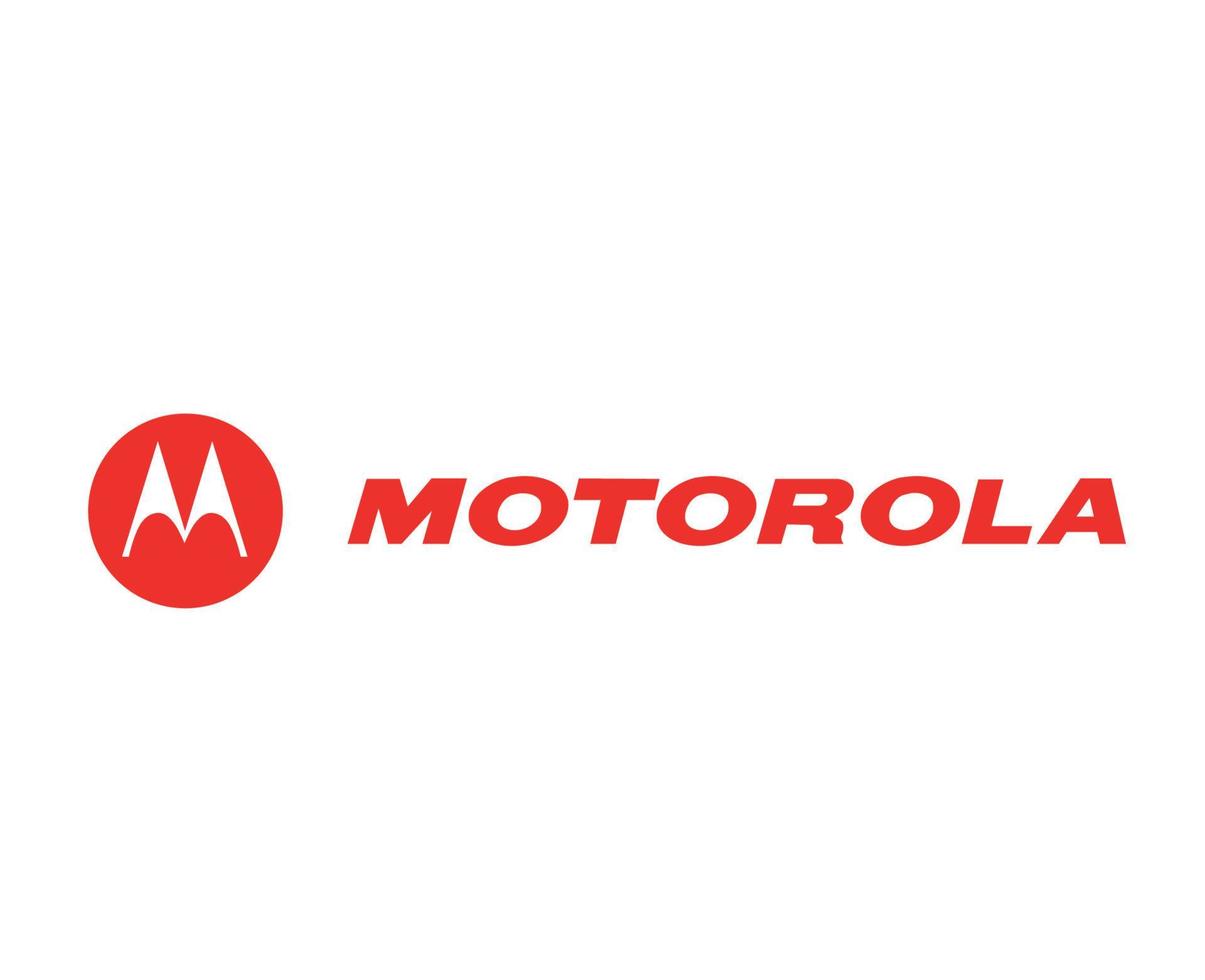 motorola logo marca Telefono simbolo con nome rosso design Stati Uniti d'America mobile vettore illustrazione