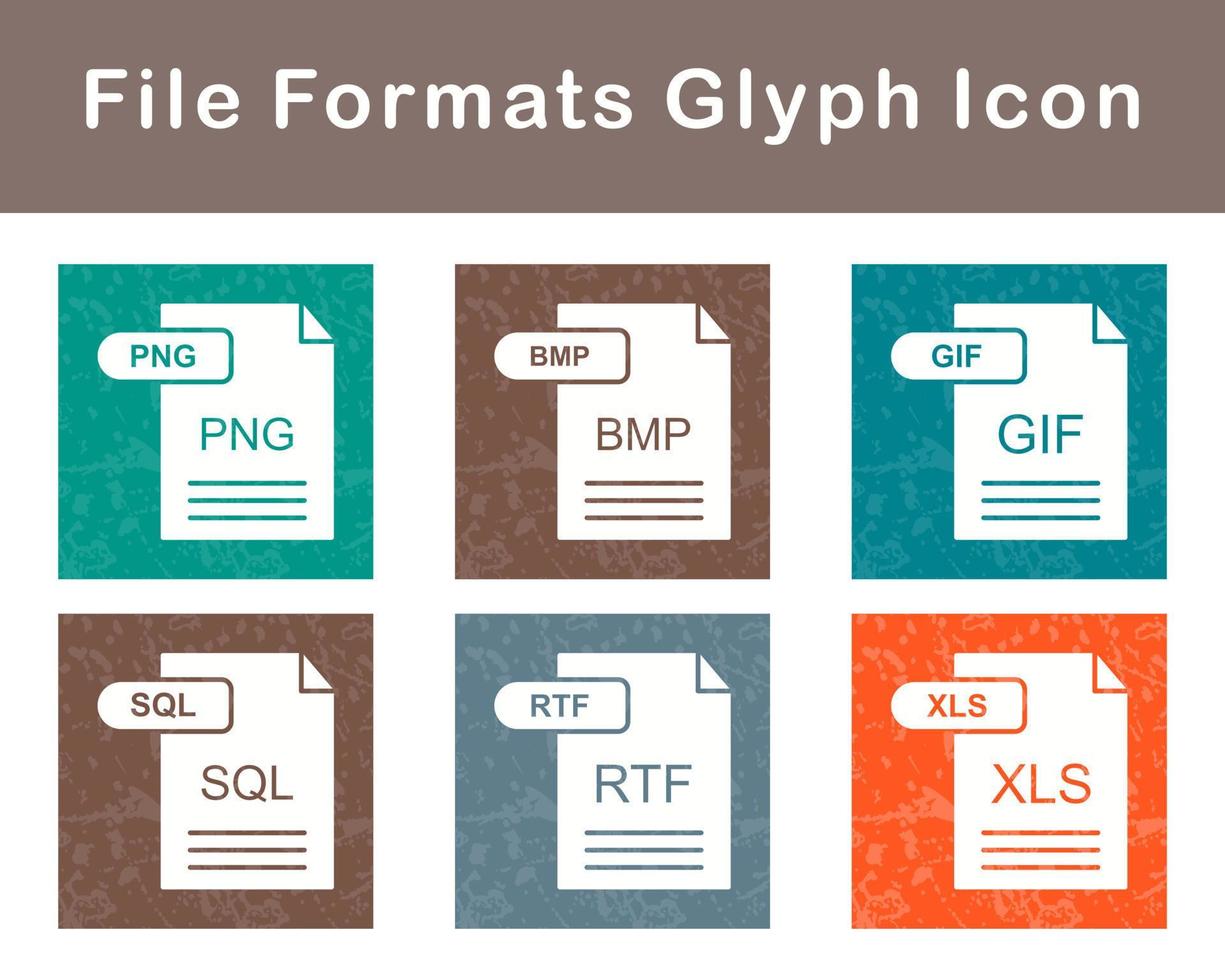 file formati vettore icona impostato