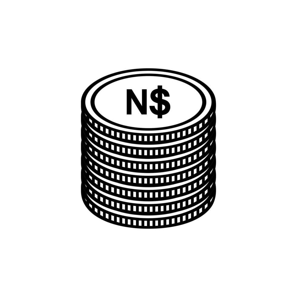 namibia moneta simbolo, namibiano dollaro icona, nad cartello. vettore illustrazione