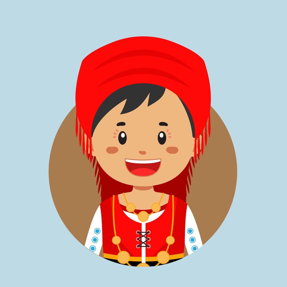avatar di un' portoghese personaggio vettore