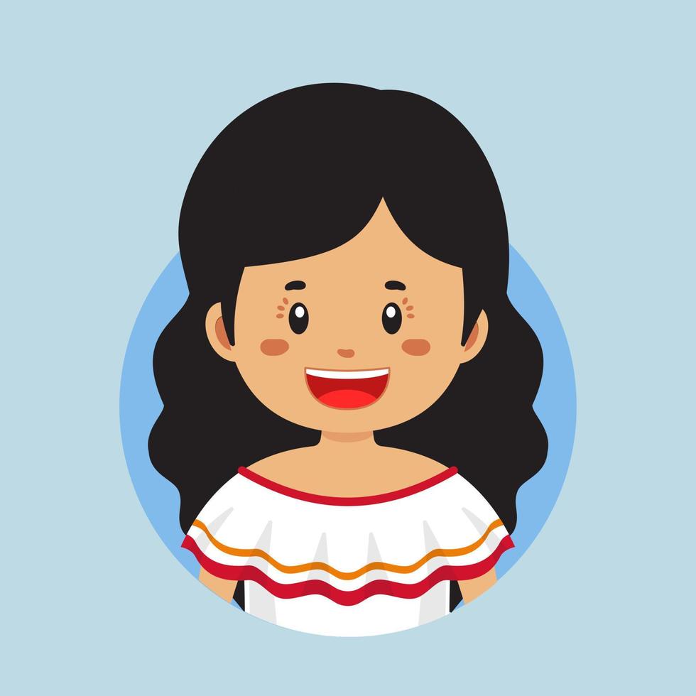 avatar di un' venezuelano personaggio vettore