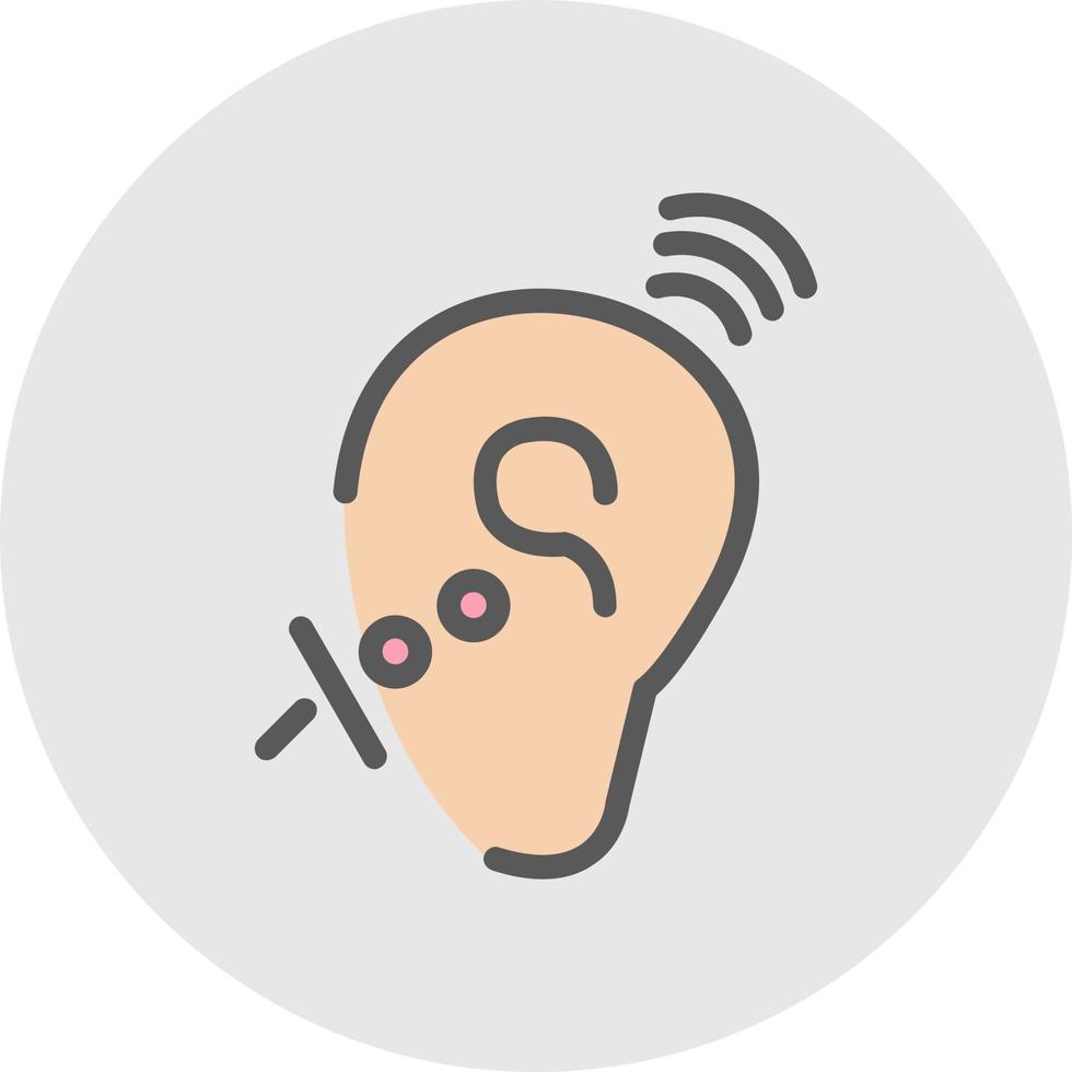 assistive ascoltando sistemi vettore icona design