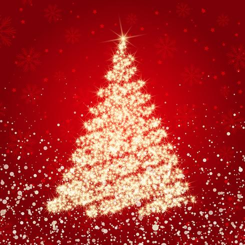 Sparkle Christmas tree vettore