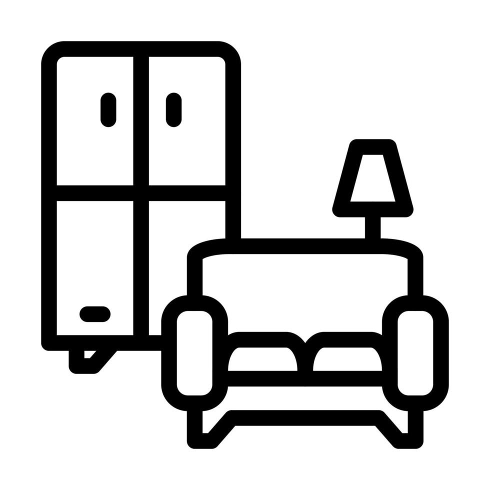 design di icone di mobili vettore
