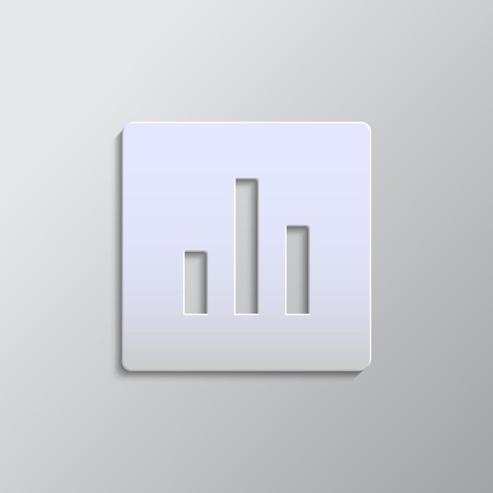 grigio colore vettore sfondo- carta stile vettore icona, analisi, grafico carta stile, icona