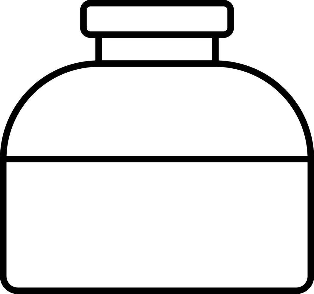 linea vettore icona inchiostro, bottiglia. schema vettore icona su bianca sfondo