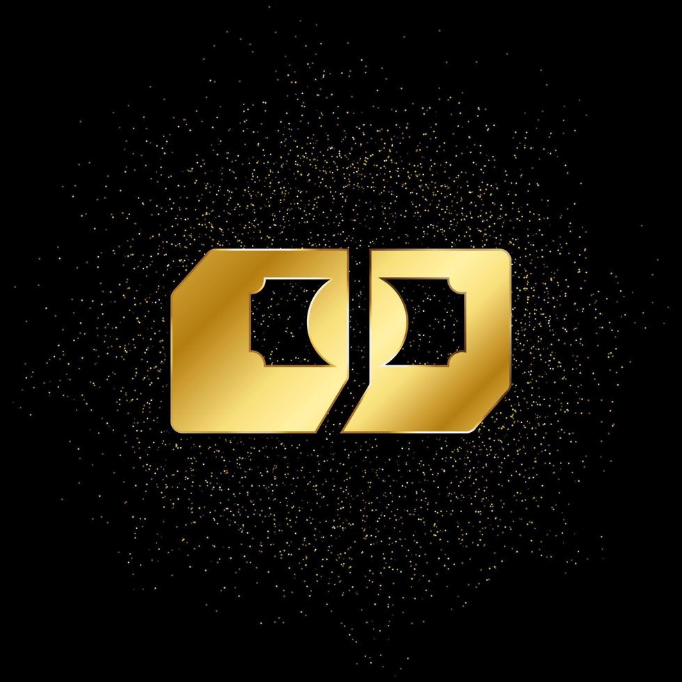 Contanti, dollaro, i soldi oro icona. vettore illustrazione di d'oro particella sfondo. oro icona