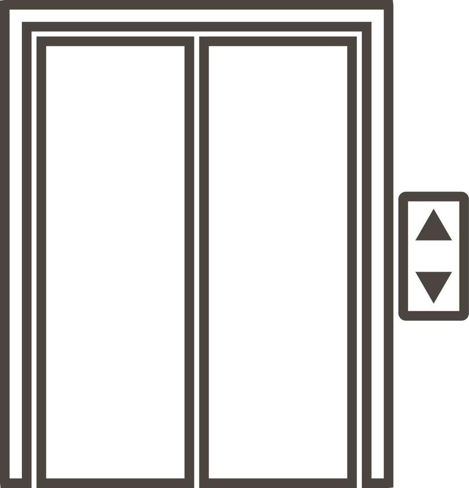 ascensore, icona nel di moda schema stile isolato su bianca sfondo. porta simbolo per il tuo ragnatela luogo disegno, logo, app, ui. vettore illustrazione, eps10. - vettore su bianca sfondo