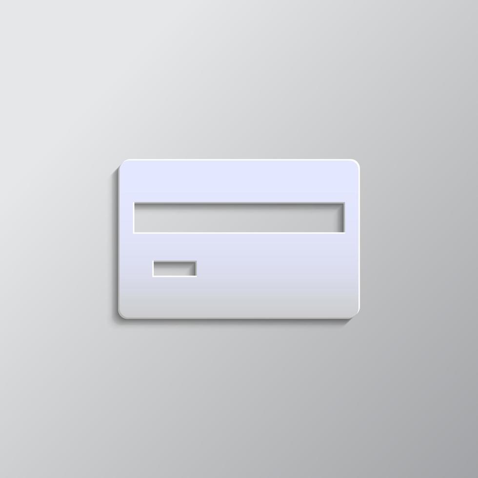 grigio colore vettore sfondo- carta stile vettore icona, carta, credito, i soldi carta stile, icona