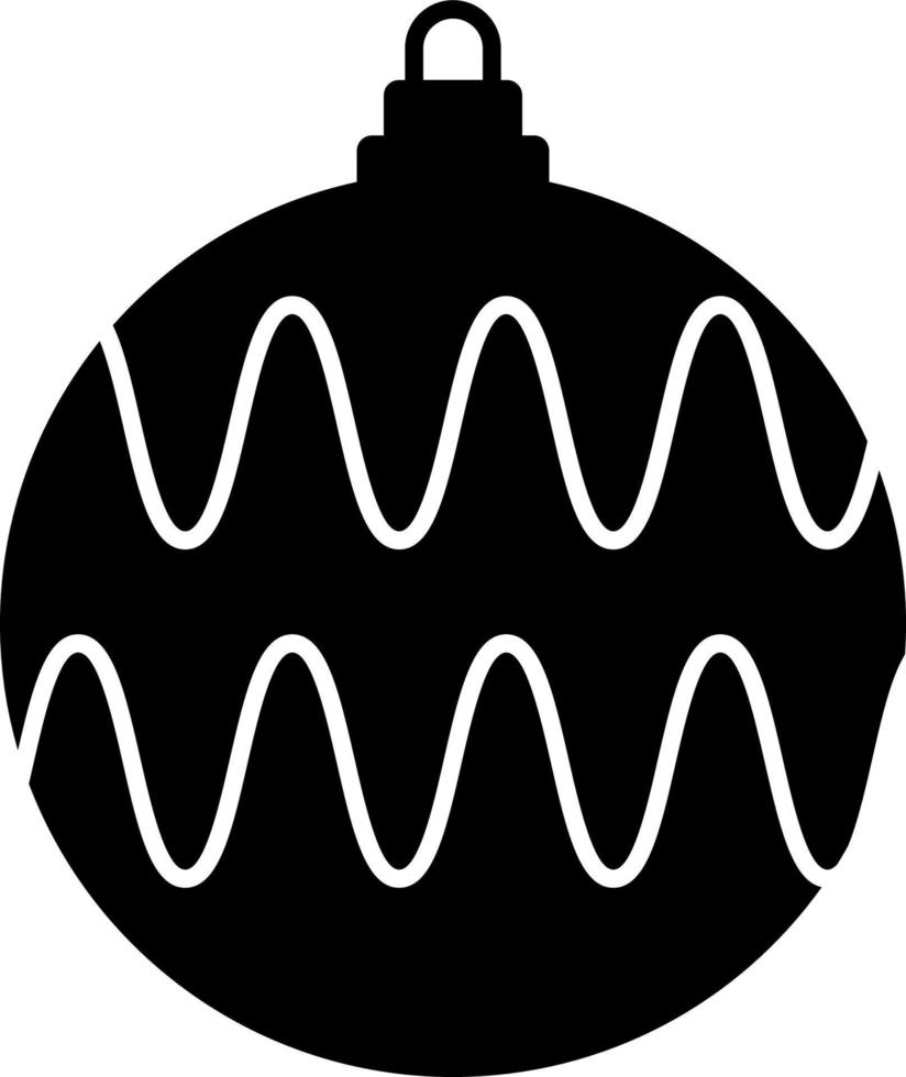 Natale palla icona, piatto design migliore vettore icona. vettore icona