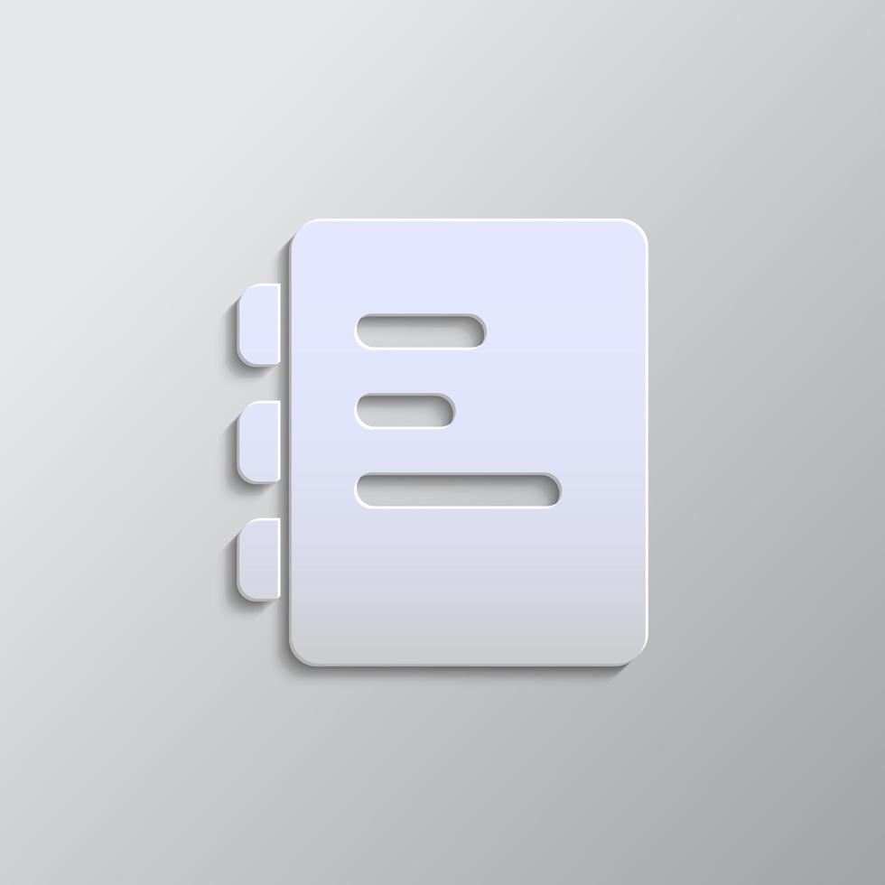 documento carta stile, iocn. grigio colore vettore sfondo- carta stile vettore icona.