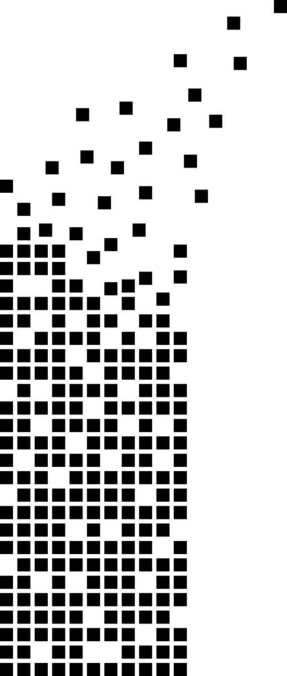 edificio icona. disperso edificio mattone punto vettore icona con disintegrazione effetto. piazza pixel siamo disposte in dissipato edificio mattone forma. piazza tratteggiata edificio
