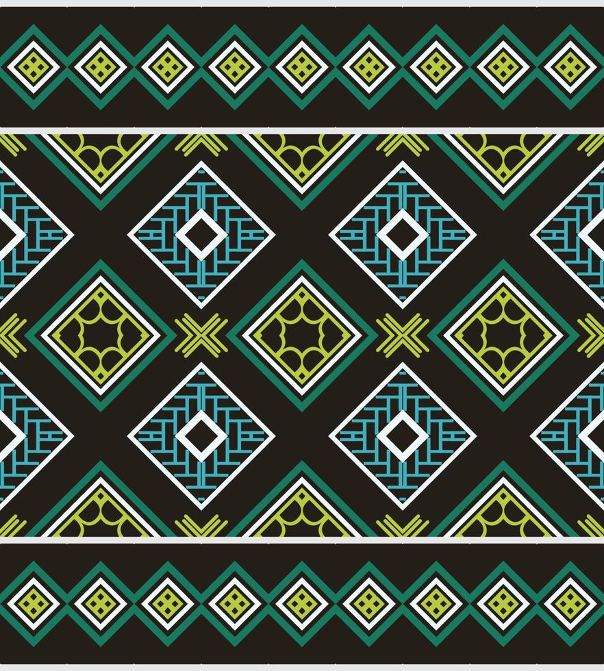 etnico senza soluzione di continuità modello ricamo sfondo. geometrico etnico orientale modello tradizionale. etnico azteco stile astratto vettore illustrazione. design per Stampa trama, tessuto, sari, sari, tappeto.